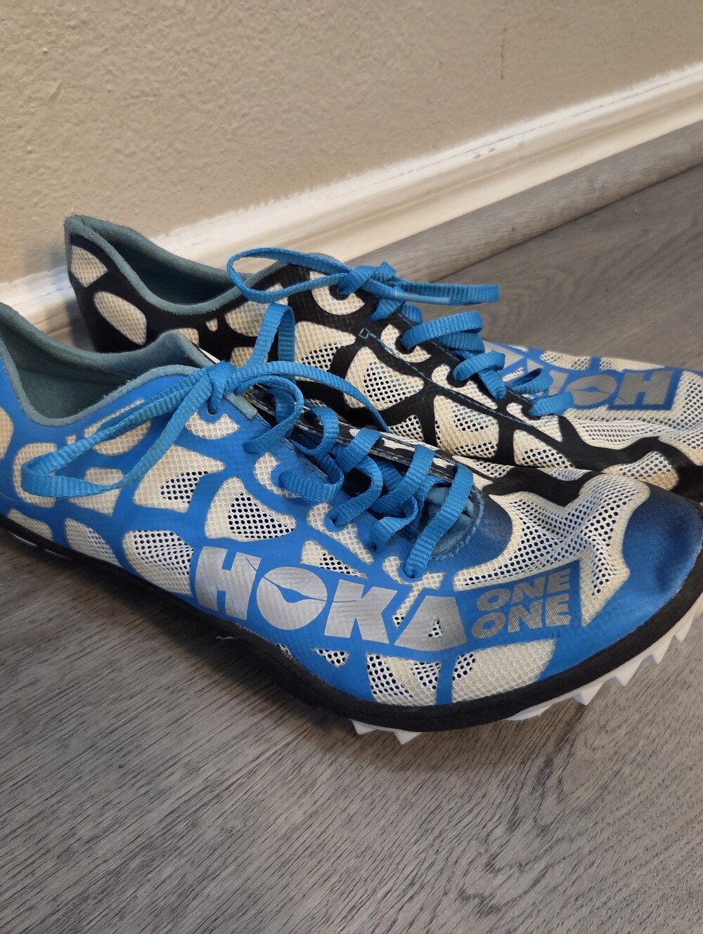 Men's Hoka One One Rocket LD Track Running Spikes Size 9.5